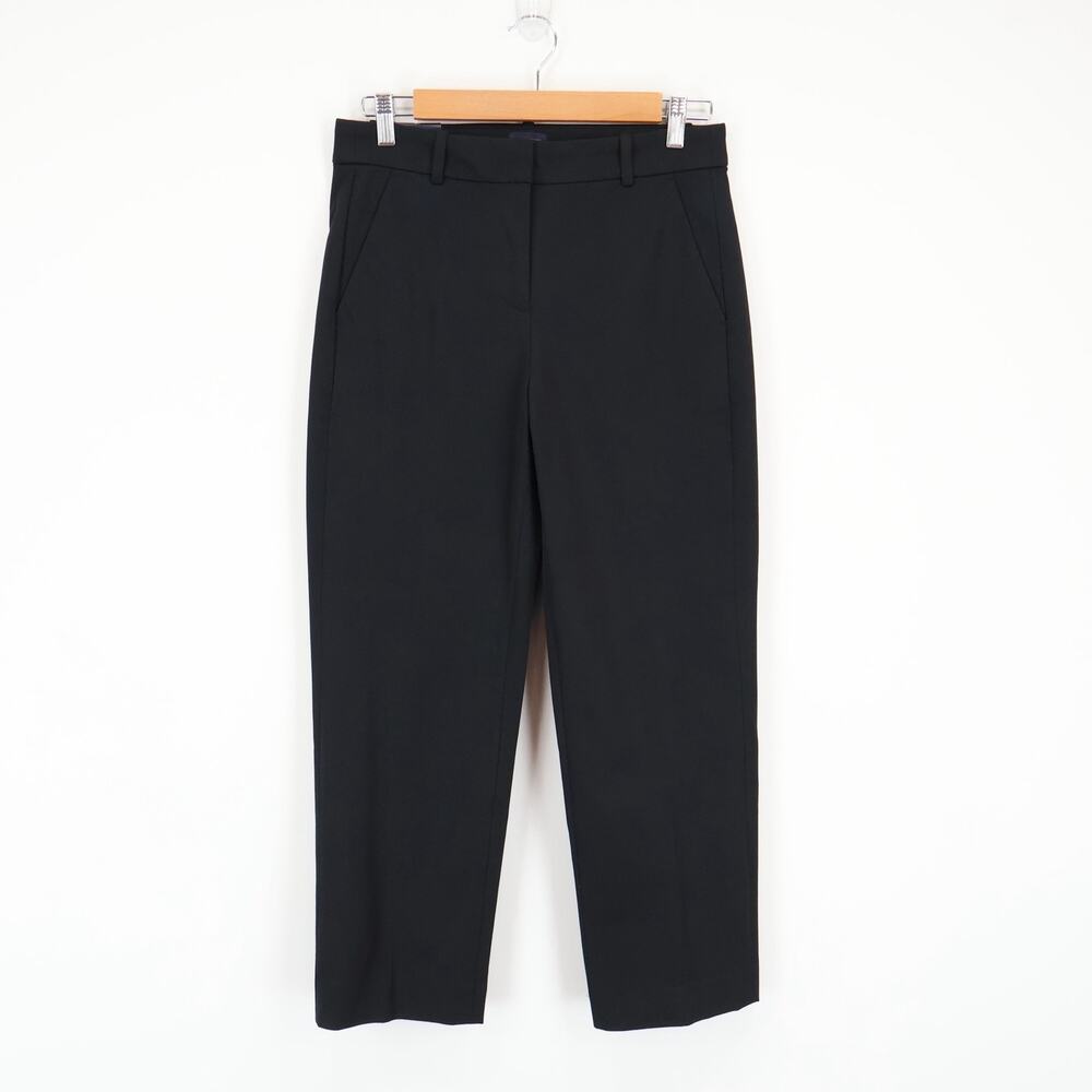 J.Crew Factory Kallie Straight Leg Pant Black Size 6 Petite NWT